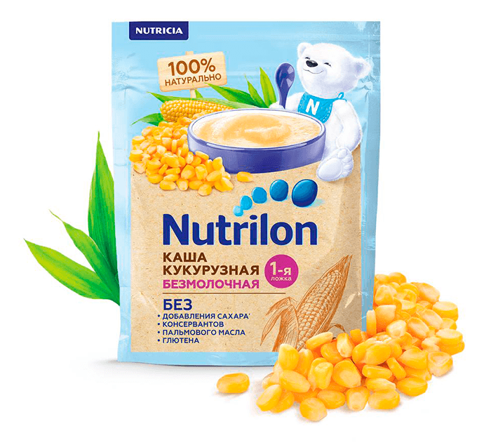 Безмолочная кукурузная каша Nutrilon®
